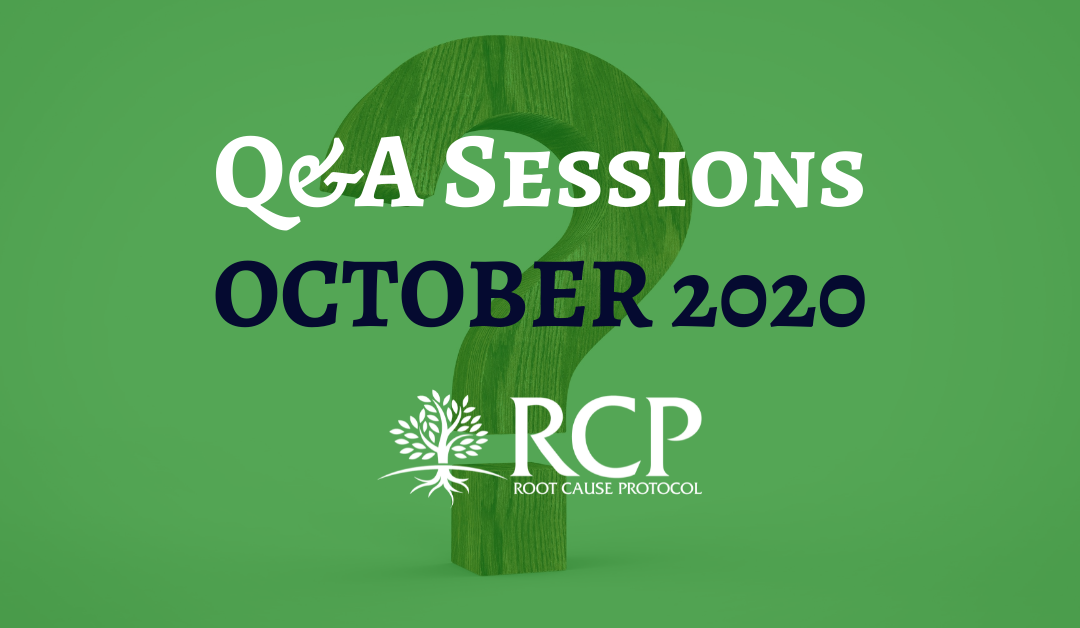 Live Q&A sessions on in October