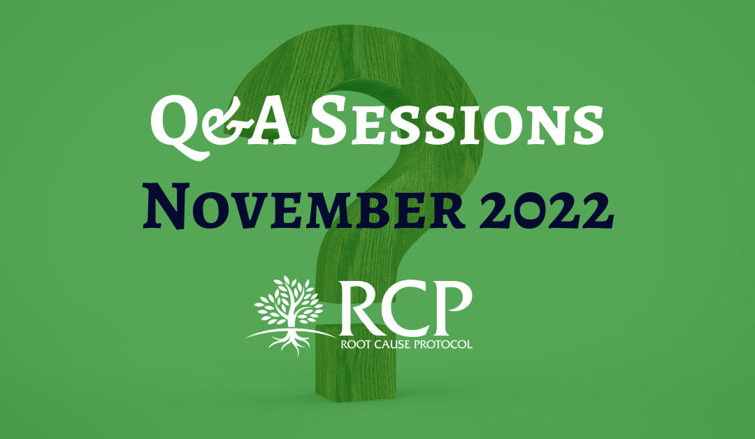 Live Q&A sessions on in November